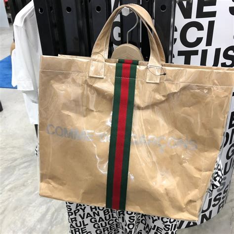 cdg gucci tote bag|gucci shopper tote bag.